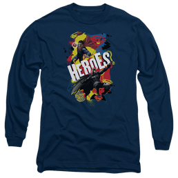 Batman v Superman Double Hero - Men's Long Sleeve T-Shirt Men's Long Sleeve T-Shirt Batman   