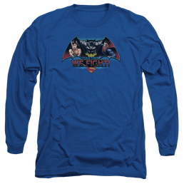 Batman v Superman Together We Fight - Men's Long Sleeve T-Shirt Men's Long Sleeve T-Shirt Batman   
