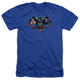Batman v Superman Together We Fight - Men's Heather T-Shirt Men's Heather T-Shirt Batman   