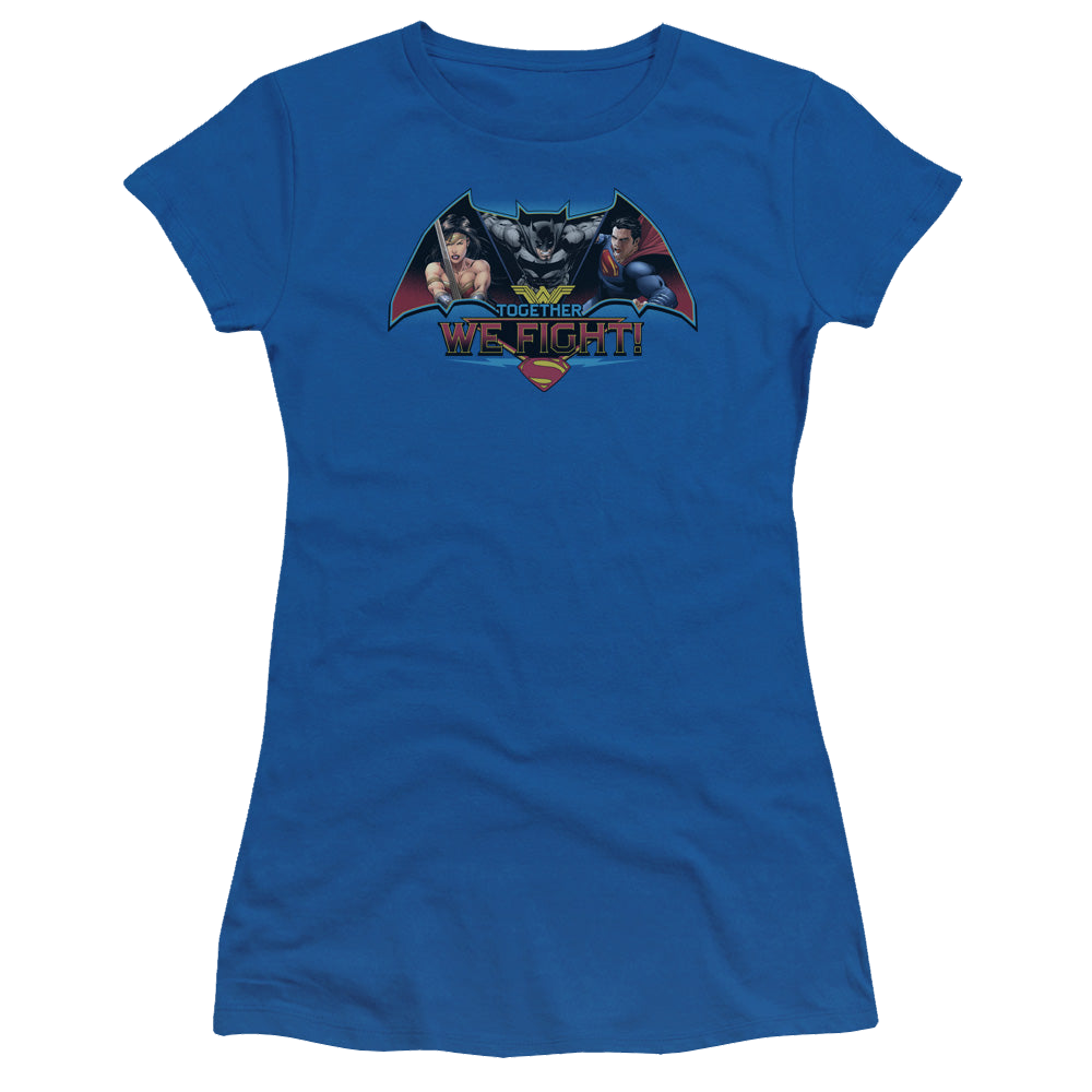 Batman v Superman Together We Fight - Juniors T-Shirt Juniors T-Shirt Batman   