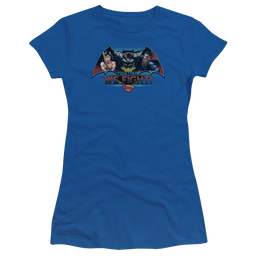 Batman v Superman Together We Fight - Juniors T-Shirt Juniors T-Shirt Batman   