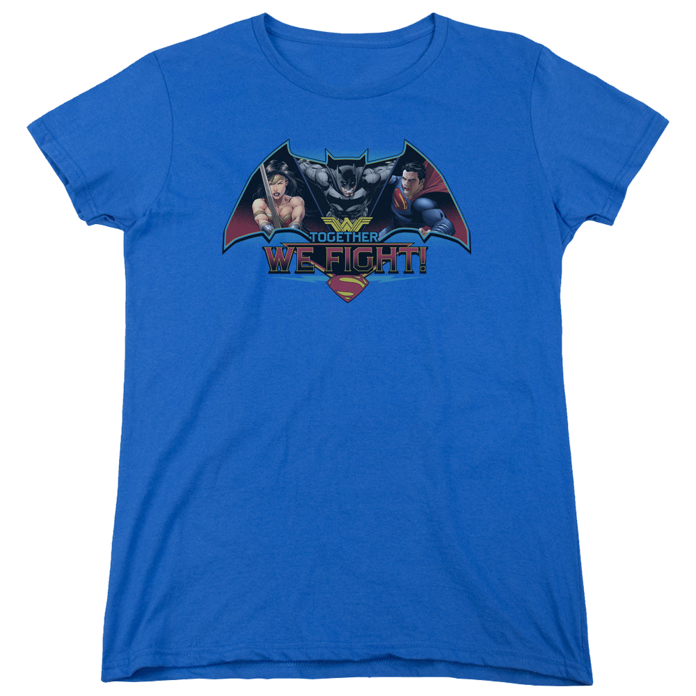Batman v Superman Together We Fight - Women's T-Shirt Women's T-Shirt Batman   
