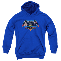 Batman v Superman Together We Fight - Youth Hoodie Youth Hoodie (Ages 8-12) Batman   