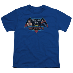 Batman v Superman Together We Fight - Youth T-Shirt Youth T-Shirt (Ages 8-12) Batman   