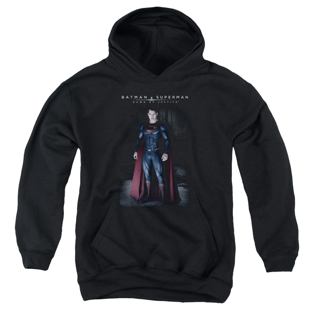 Batman v Superman Stand Tall - Youth Hoodie Youth Hoodie (Ages 8-12) Batman   