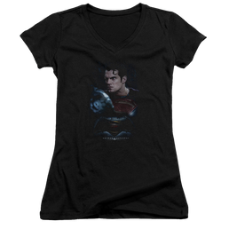 Batman v Superman Super Angry - Juniors V-Neck T-Shirt Juniors V-Neck T-Shirt Batman   