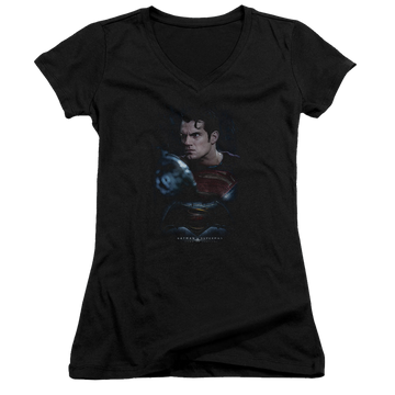 Batman v Superman Super Angry - Juniors V-Neck T-Shirt Juniors V-Neck T-Shirt Batman   