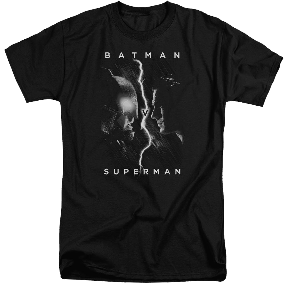 Batman v Superman Face To Face - Men's Tall Fit T-Shirt Men's Tall Fit T-Shirt Batman   