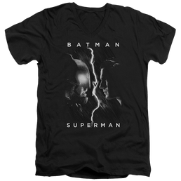 Batman v Superman Face To Face - Men's V-Neck T-Shirt Men's V-Neck T-Shirt Batman   