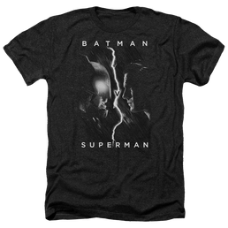 Batman v Superman Face To Face - Men's Heather T-Shirt Men's Heather T-Shirt Batman   