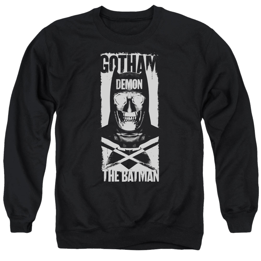 Batman v Superman Demon Bat - Men's Crewneck Sweatshirt Men's Crewneck Sweatshirt Batman   