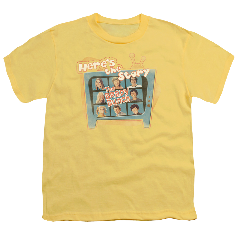 Brady Bunch Heres The Story - Youth T-Shirt (Ages 8-12) Youth T-Shirt (Ages 8-12) Brady Bunch   