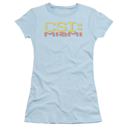 CSI: Miami Logo Distressed - Juniors T-Shirt Juniors T-Shirt CSI   