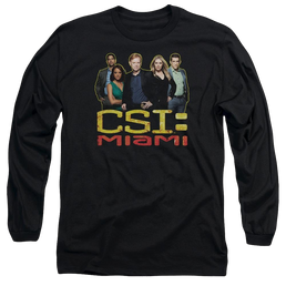 CSI: Miami The Cast In Black - Men's Long Sleeve T-Shirt Men's Long Sleeve T-Shirt CSI   