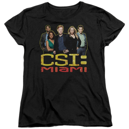 CSI: Miami The Cast In Black - Women's T-Shirt Women's T-Shirt CSI   
