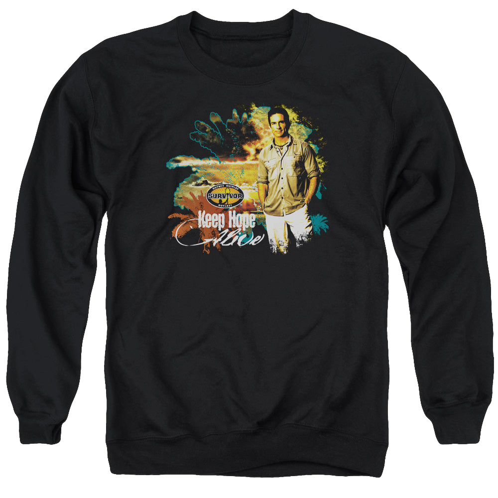 Survivor Keep Hope Alive - Men's Crewneck Sweatshirt Men's Crewneck Sweatshirt Survivor   