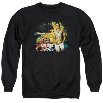 Black men's crewneck sweatshirt with Survivor Keep Hope Alive graphic