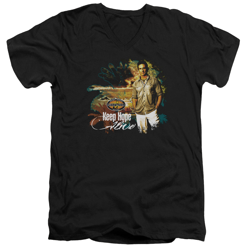 Survivor Keep Hope Alive - Men's V-Neck T-Shirt Men's V-Neck T-Shirt Survivor   