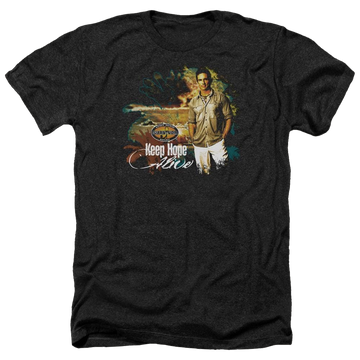 Charcoal men's heather t-shirt with Survivor Keep Hope Alive graphic