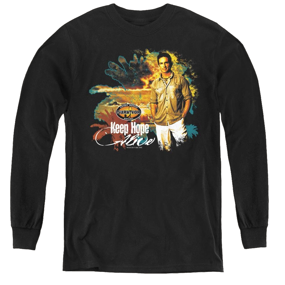Survivor Keep Hope Alive - Youth Long Sleeve T-Shirt Youth Long Sleeve T-Shirt Survivor   