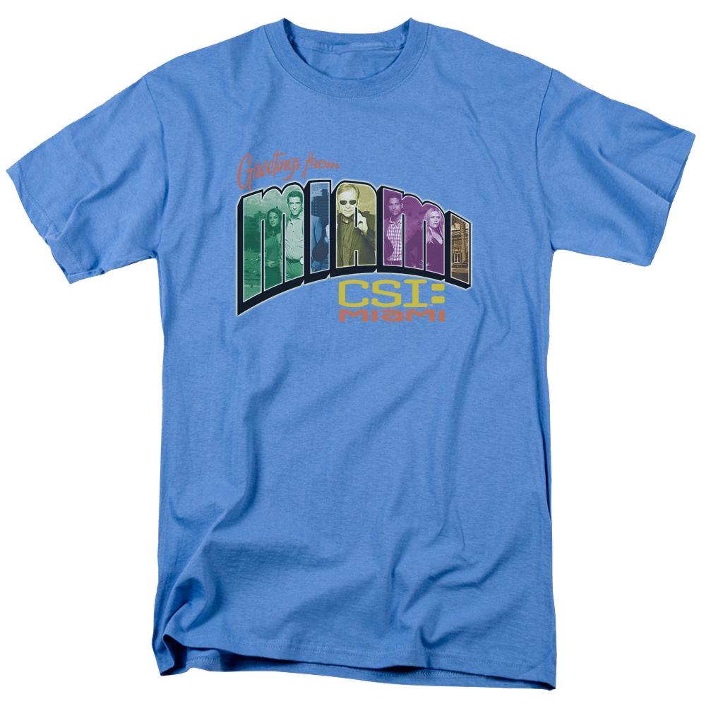 Csi Miami Greeting From Miami - Men's Regular Fit T-Shirt Men's Regular Fit T-Shirt CSI   