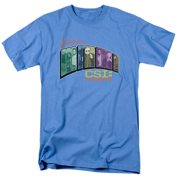 Csi Miami Greeting From Miami - Men's Regular Fit T-Shirt Men's Regular Fit T-Shirt CSI   