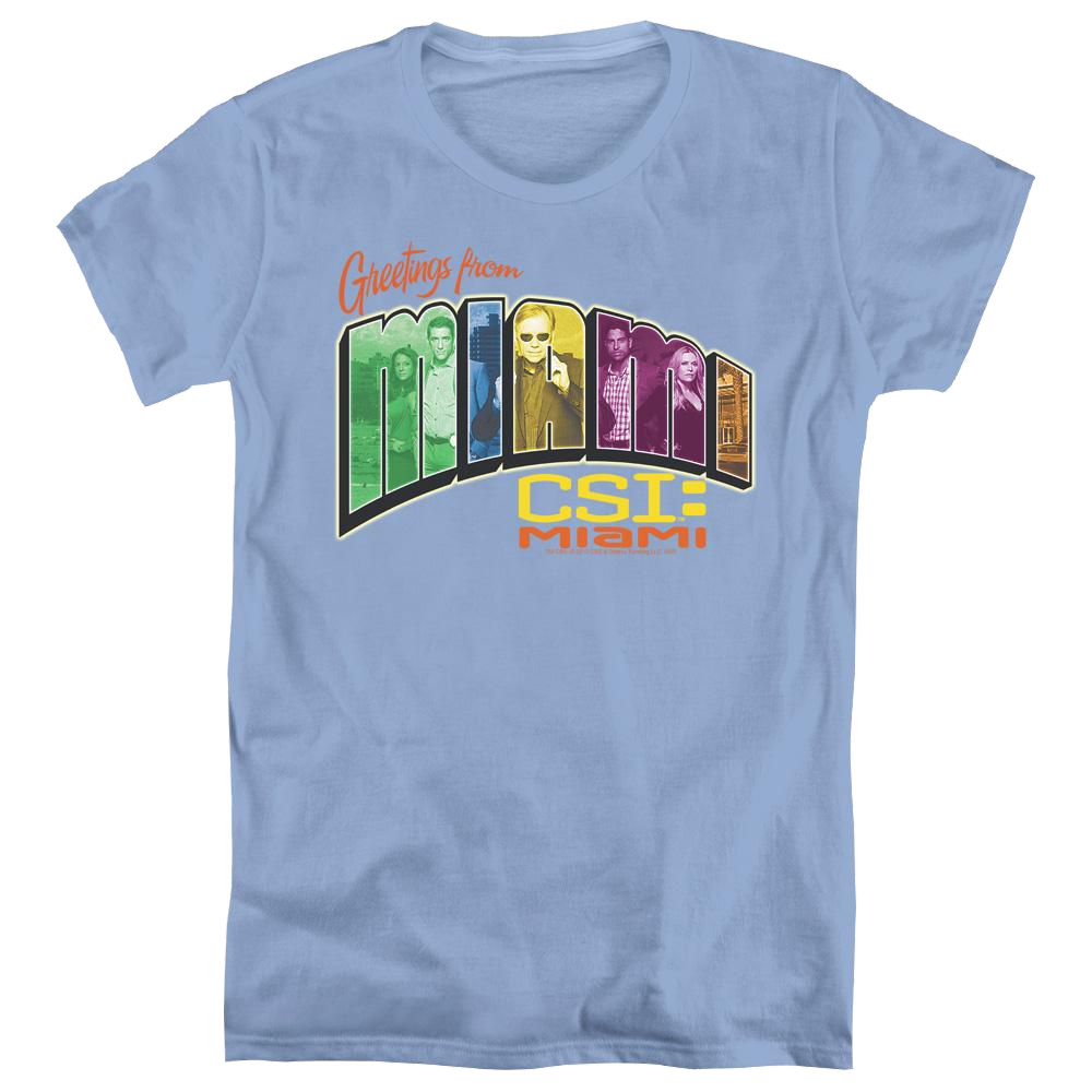 Csi Miami Greeting From Miami - Women's T-Shirt Women's T-Shirt CSI   