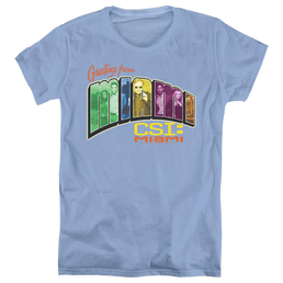 Csi Miami Greeting From Miami - Women's T-Shirt Women's T-Shirt CSI   