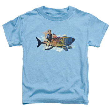 Carolina blue toddler t-shirt with Survivor Ready Go graphic
