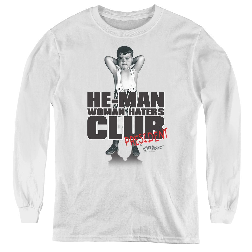 Little Rascals, The Club President - Youth Long Sleeve T-Shirt Youth Long Sleeve T-Shirt Little Rascals   