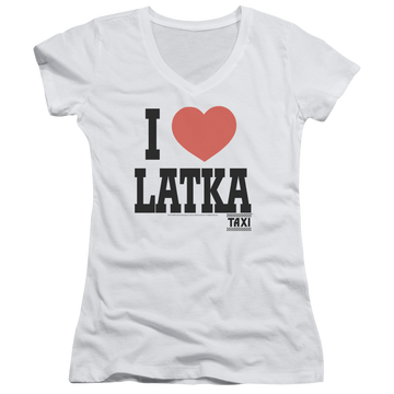 Taxi I Heart Latka - Juniors V-Neck T-Shirt Juniors V-Neck T-Shirt Taxi   