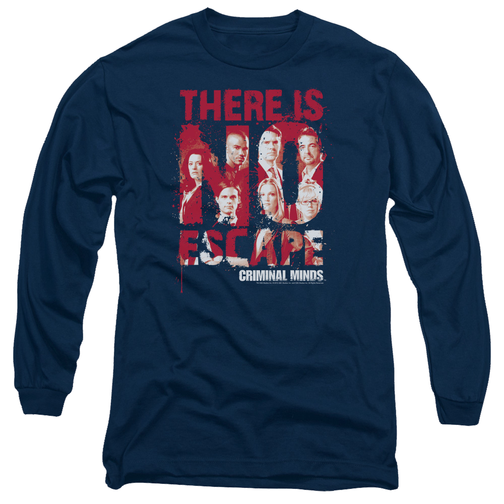 Criminal Minds No Escape - Men's Long Sleeve T-Shirt Men's Long Sleeve T-Shirt Criminal Minds   