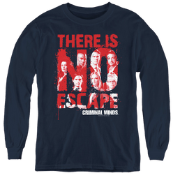 Criminal Minds No Escape - Youth Long Sleeve T-Shirt Youth Long Sleeve T-Shirt Criminal Minds   
