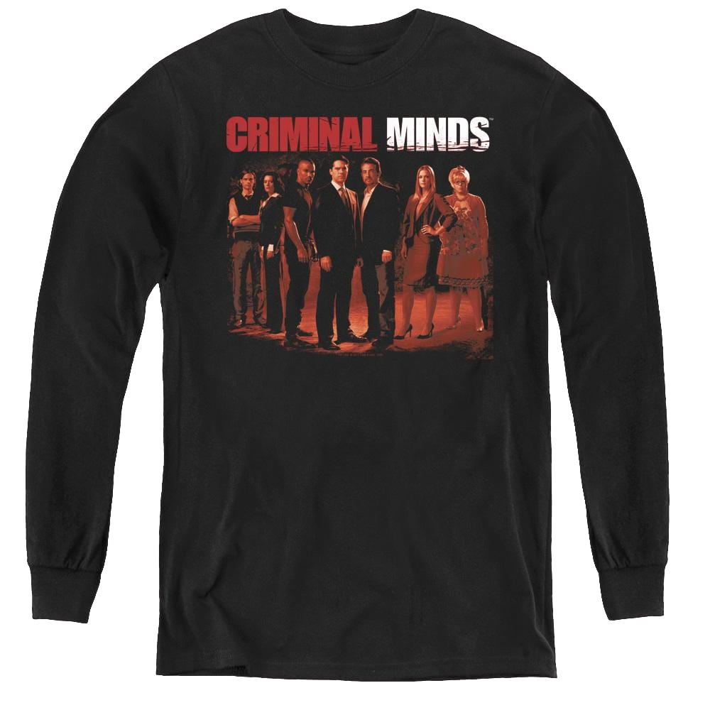 Criminal Minds The Crew - Youth Long Sleeve T-Shirt Youth Long Sleeve T-Shirt Criminal Minds   