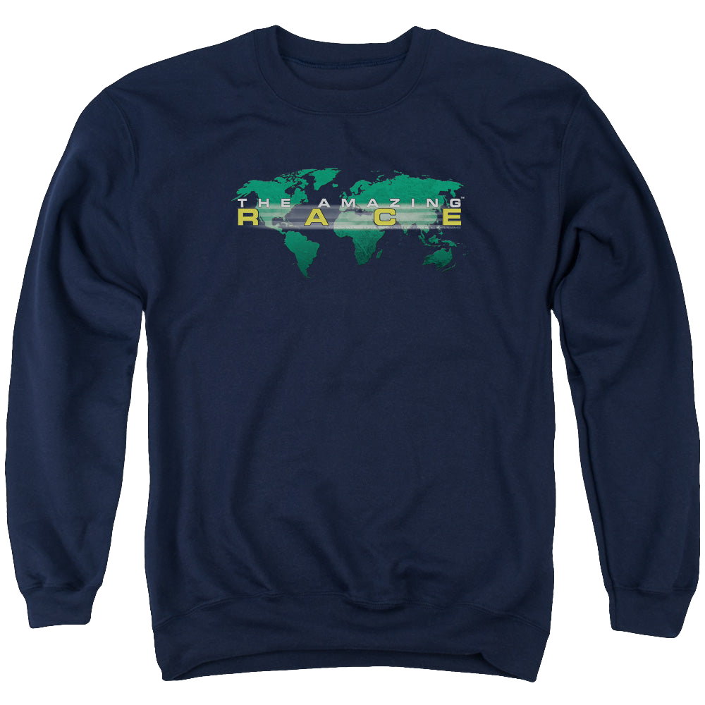 Amazing Race, The Around The World - Men's Crewneck Sweatshirt Men's Crewneck Sweatshirt The Amazing Race   