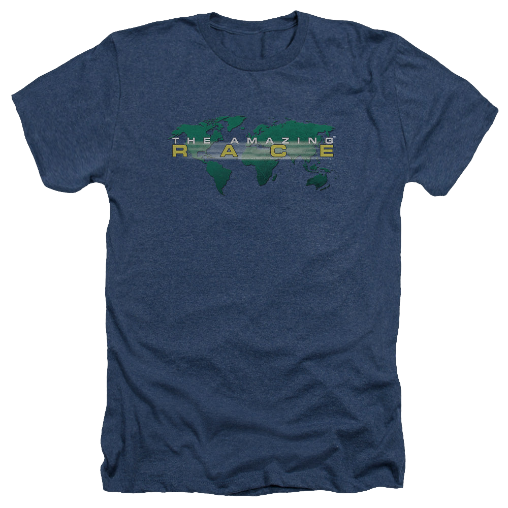 Amazing Race, The Around The World - Men's Heather T-Shirt Men's Heather T-Shirt The Amazing Race   