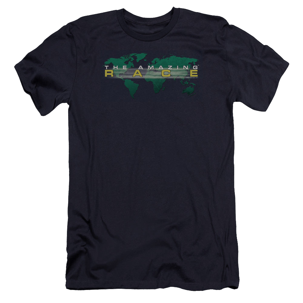 Amazing Race, The Around The World - Men's Premium Slim Fit T-Shirt Men's Premium Slim Fit T-Shirt The Amazing Race   