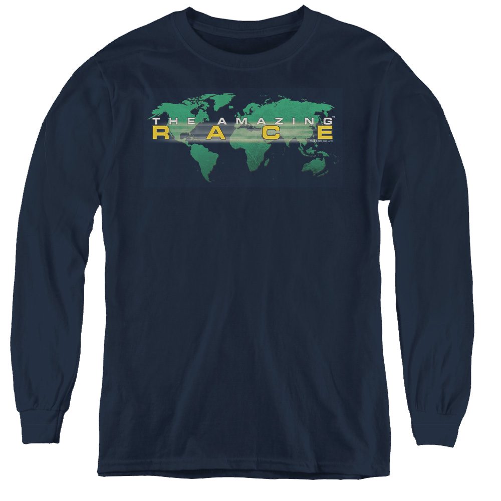 Amazing Race, The Around The World - Youth Long Sleeve T-Shirt Youth Long Sleeve T-Shirt The Amazing Race   