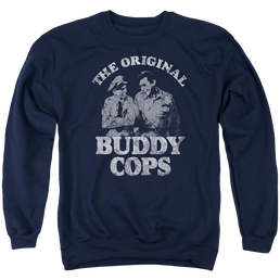 Andy Griffith Buddy Cops - Men's Crewneck Sweatshirt Men's Crewneck Sweatshirt Andy Griffith Show   