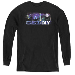 Csi New York Never Rests - Youth Long Sleeve T-Shirt Youth Long Sleeve T-Shirt CSI   