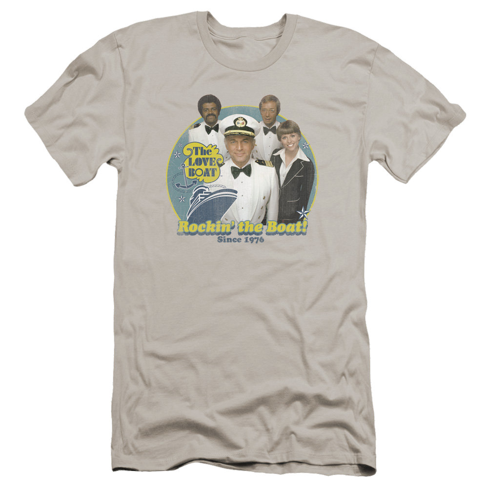 Love Boat, The Rockin The Boat - Men's Premium Slim Fit T-Shirt Men's Premium Slim Fit T-Shirt The Love Boat   