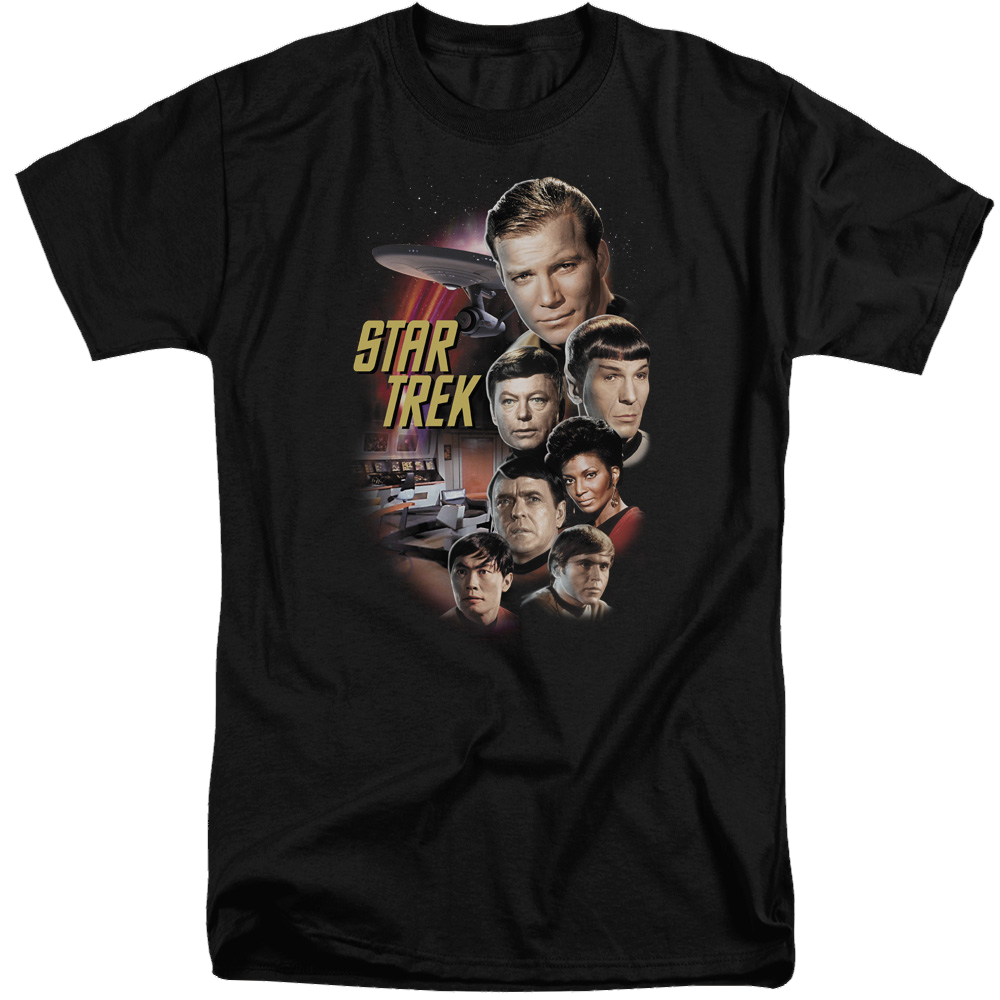 Star Trek The Classic Crew Men's Tall Fit T-Shirt Men's Tall Fit T-Shirt Star Trek   