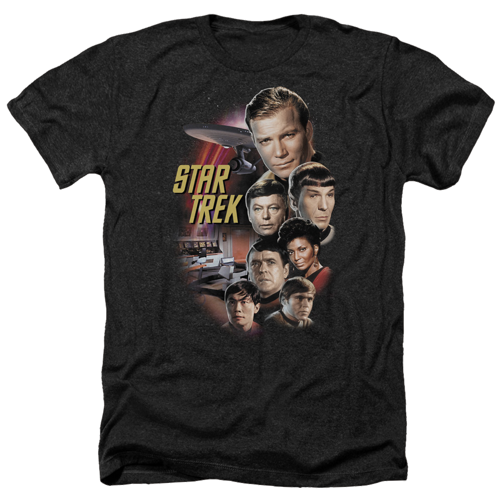 Star Trek The Classic Crew Men's Heather T-Shirt Men's Heather T-Shirt Star Trek   