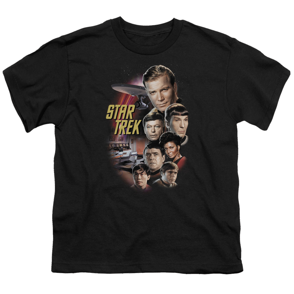 Star Trek The Original Series The Classic Crew - Youth T-Shirt Youth T-Shirt (Ages 8-12) Star Trek   