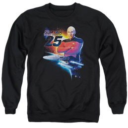 Star Trek Tng 25 Men's Crewneck Sweatshirt Men's Crewneck Sweatshirt Star Trek   