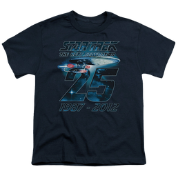 Star Trek The Next Generation Enterprise 25 - Youth T-Shirt Youth T-Shirt (Ages 8-12) Star Trek   