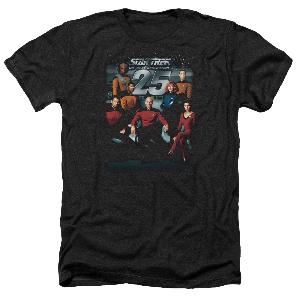 Star Trek 25th Anniversary Crew Men's Heather T-Shirt Men's Heather T-Shirt Star Trek   