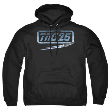 Black pullover hoodie with Star Trek The Next Generation Tng 25 Enterprise graphic