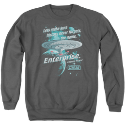 Star Trek Never Forget Men's Crewneck Sweatshirt Men's Crewneck Sweatshirt Star Trek   