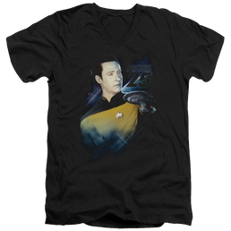 Star Trek Data 25th Men's V-Neck T-Shirt Men's V-Neck T-Shirt Star Trek   